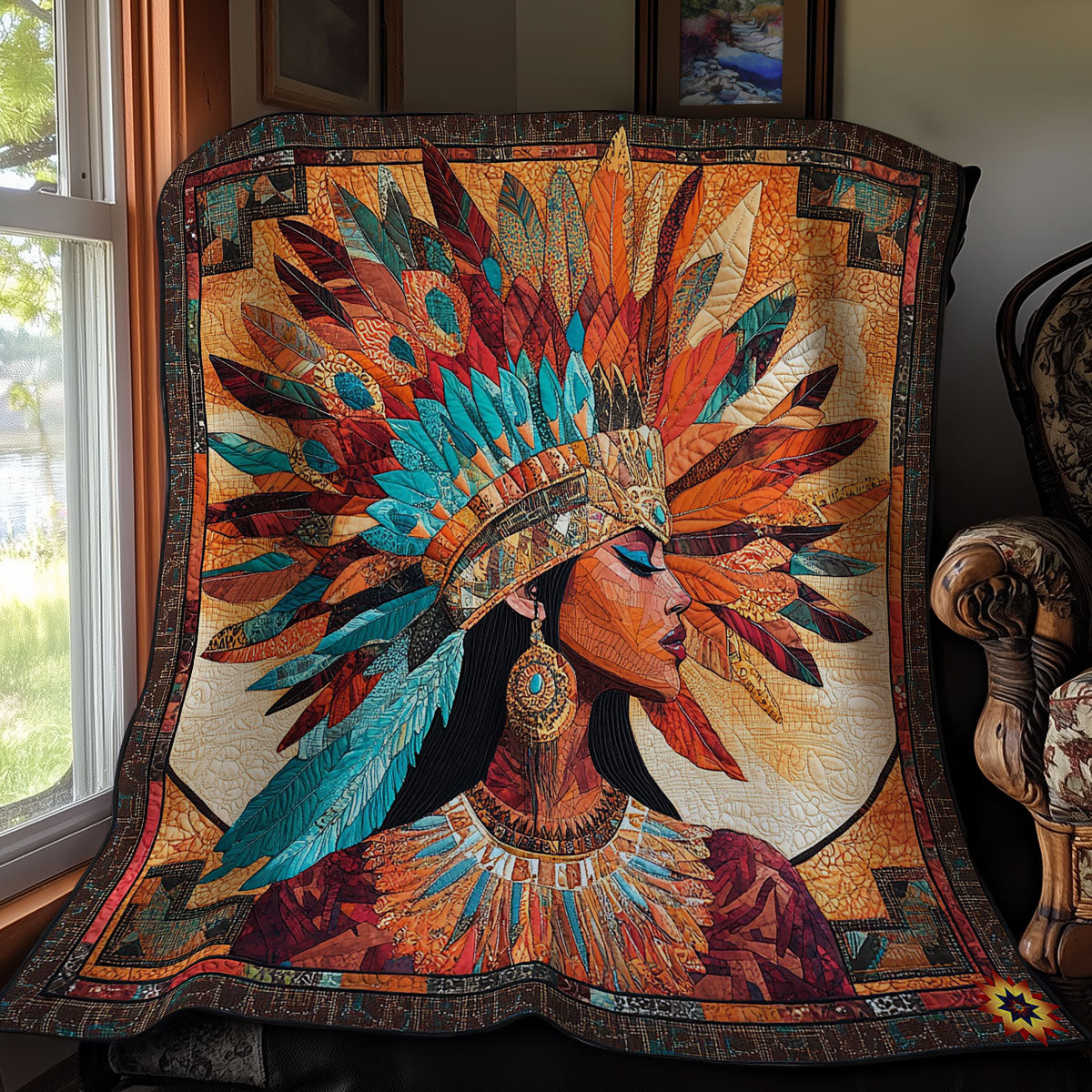 Aboriginal Women Quilt Blanket Cute Soft Blanket Native American Pride Gifts