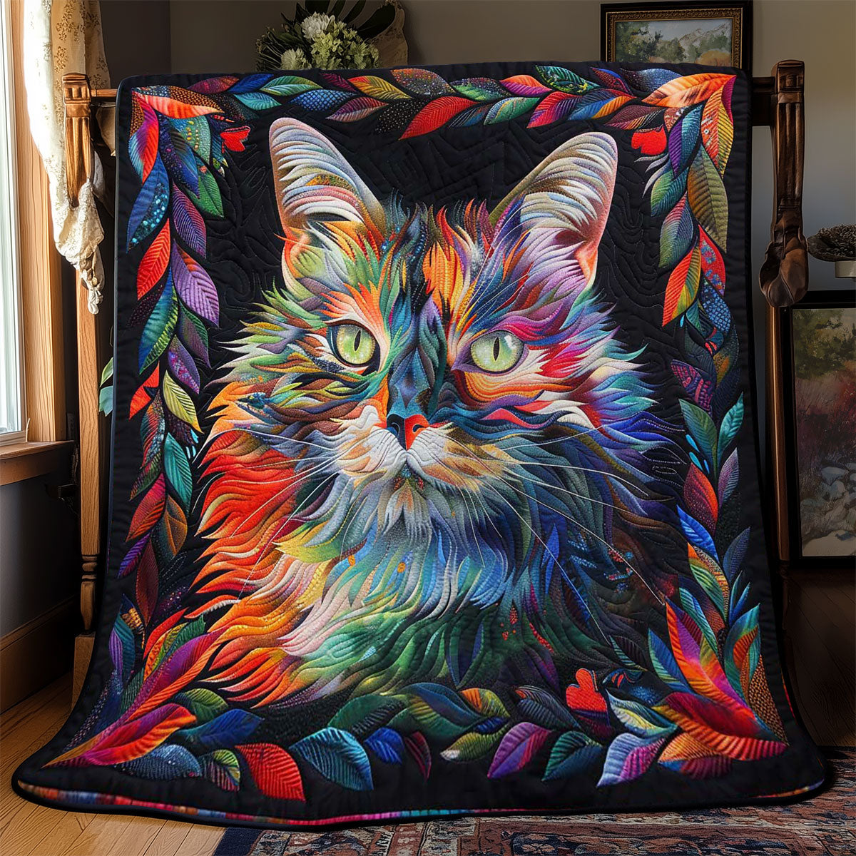 Abstract Cat Dreams Quilt Blanket Cat Items For Cat Lovers