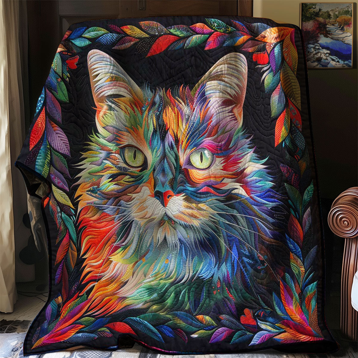 Abstract Cat Dreams Quilt Blanket Cat Items For Cat Lovers